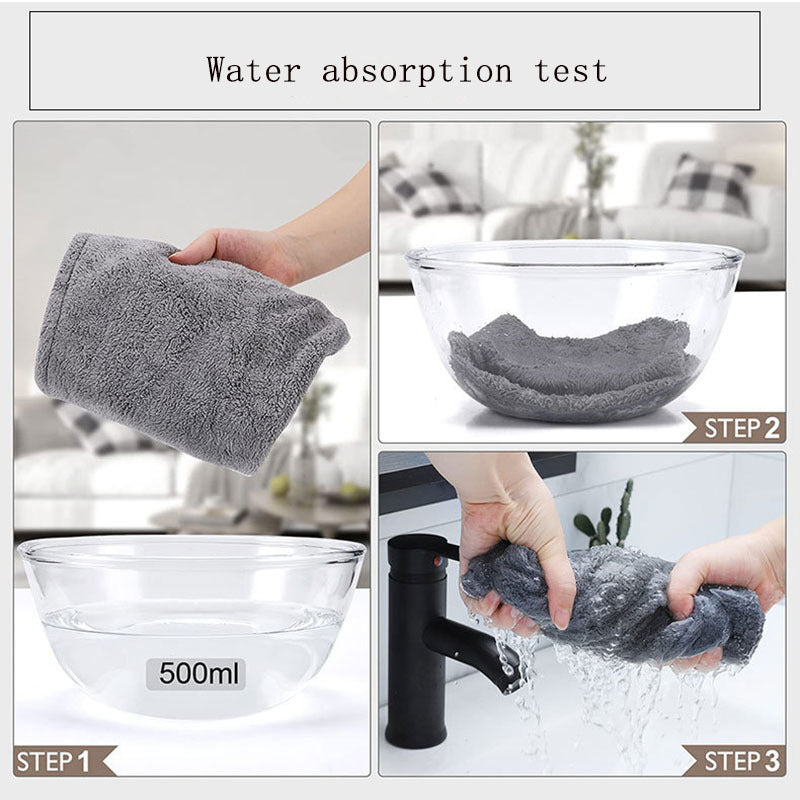 Quick Hair Dry Velvet Bath Towel Cap – Random Color - The BAG BAY