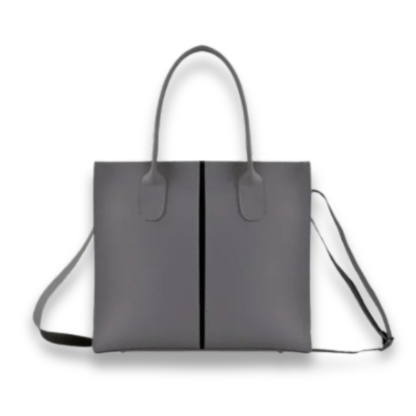 Minimalist Luxe Grey Tote Bag - Best For Girls