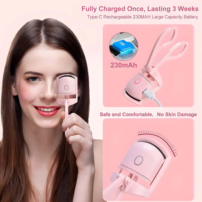 Rechargeable Mini Electric Long-Lasting Eyelash Curler