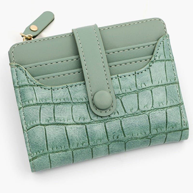 Mini Zipper Wallet for Women – Compact Card Holder | Stylish PU Leather Purse