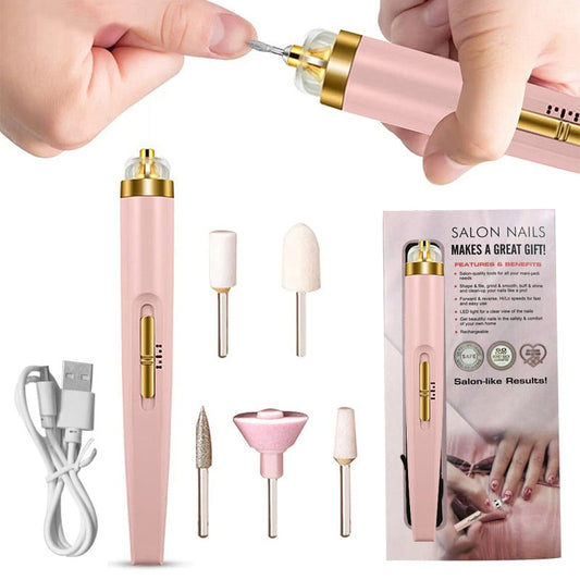 5 In 1 Electric Nail Set Manicure Nail Drill File Grinder