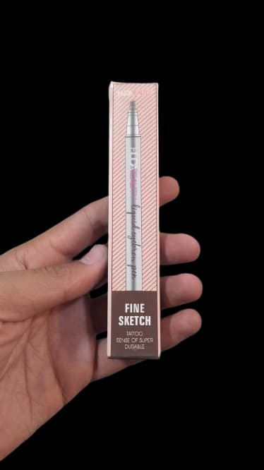 Huda Beauty Fine Sketch Liquid Eyebrow – Black - The BAG BAY