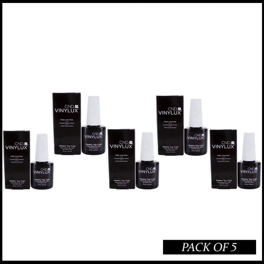 Pack of 5 – CND Vinylux Weekly Top Coat | Made in USA