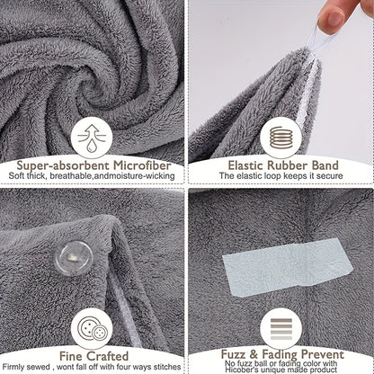 Quick Hair Dry Velvet Bath Towel Cap – Random Color - The BAG BAY