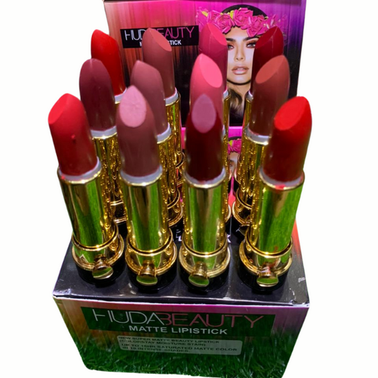 Pack of 12 Matte Lipstick P \ Matte Lipstick Multicolor Box - The BAG BAY
