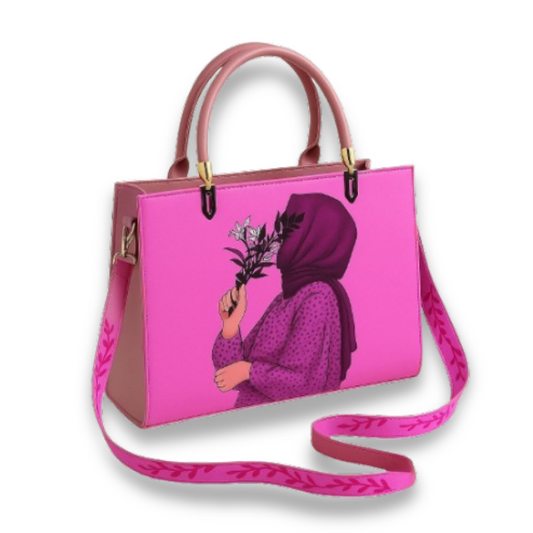 Hijabi Chic Floral Touch Handbag