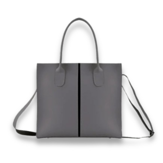 Minimalist Luxe Grey Tote Bag - Best For Girls