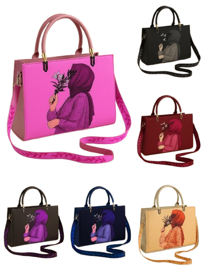 Hijabi Chic Floral Touch Handbag