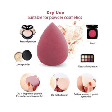 Mini Beauty Blender Set – 6 Pcs for Flawless Makeup