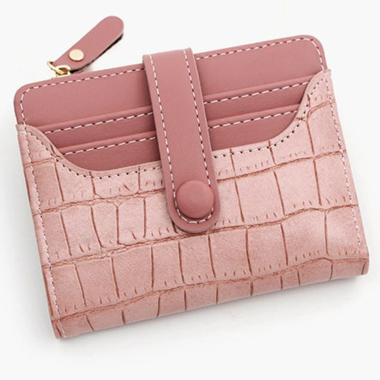 Mini Zipper Wallet for Women – Compact Card Holder | Stylish PU Leather Purse