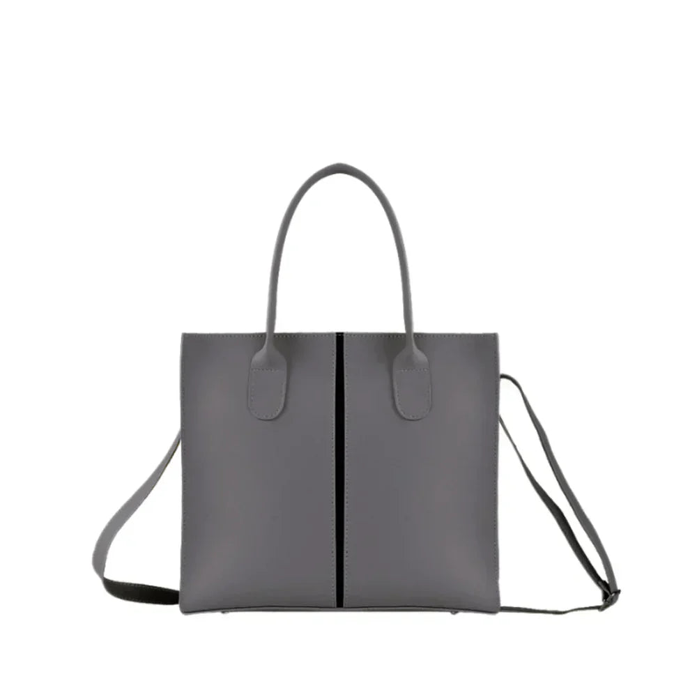 Minimalist Luxe Grey Tote Bag - Best For Girls