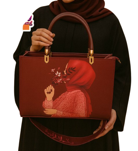 Hijabi Chic Floral Touch Handbag